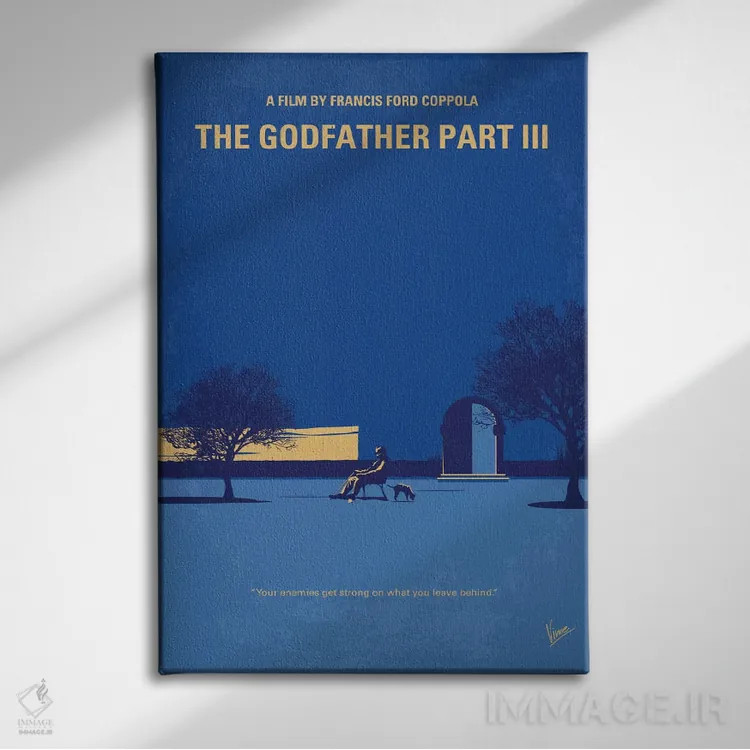 تابلو مینیمال پوستر مینیمال فیلم پدرخوانده: قسمت سوم اثر چانکونگ - نمای روبهرو روی دیوار