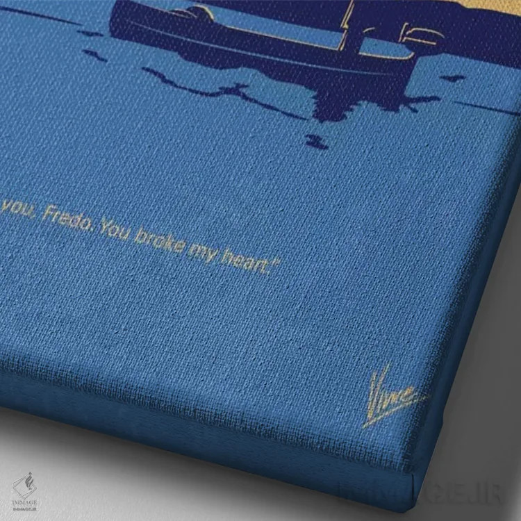 تابلو مینیمال پوستر مینیمال فیلم پدرخوانده: قسمت دوم اثر چانکونگ - نمای نزدیک بافت بوم