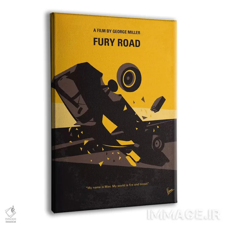 تابلو مینیمال پوستر مینیمال فیلم مکس دیوانه: جاده خشم اثر چانکونگ - نمای پرسپکتیو محصول