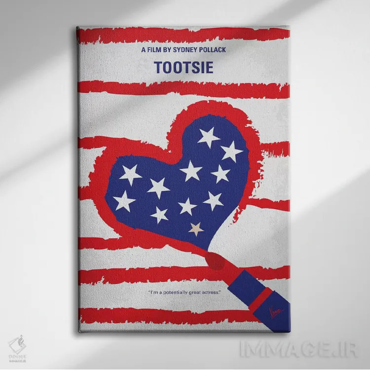 تابلو مینیمال پوستر مینیمال فیلم توتسی اثر چانکونگ - نمای روبهرو روی دیوار