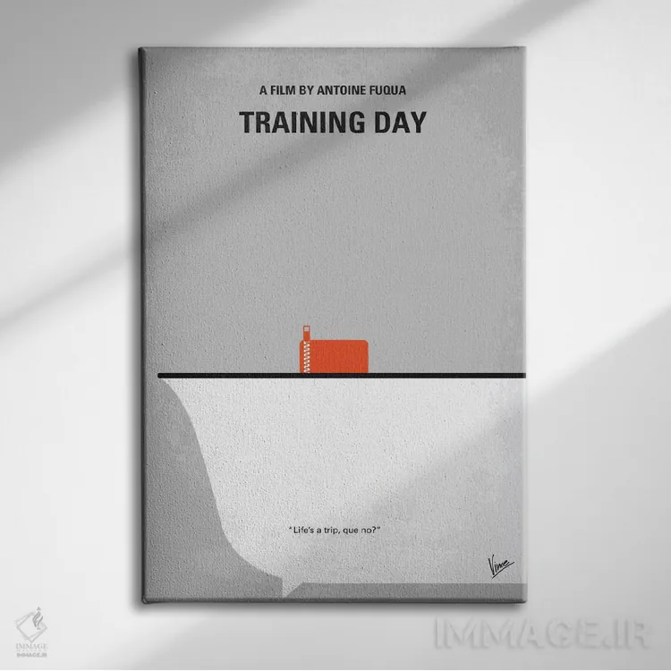 تابلو مینیمال پوستر مینیمال فیلم روز آموزش اثر چانکونگ - نمای روبهرو روی دیوار