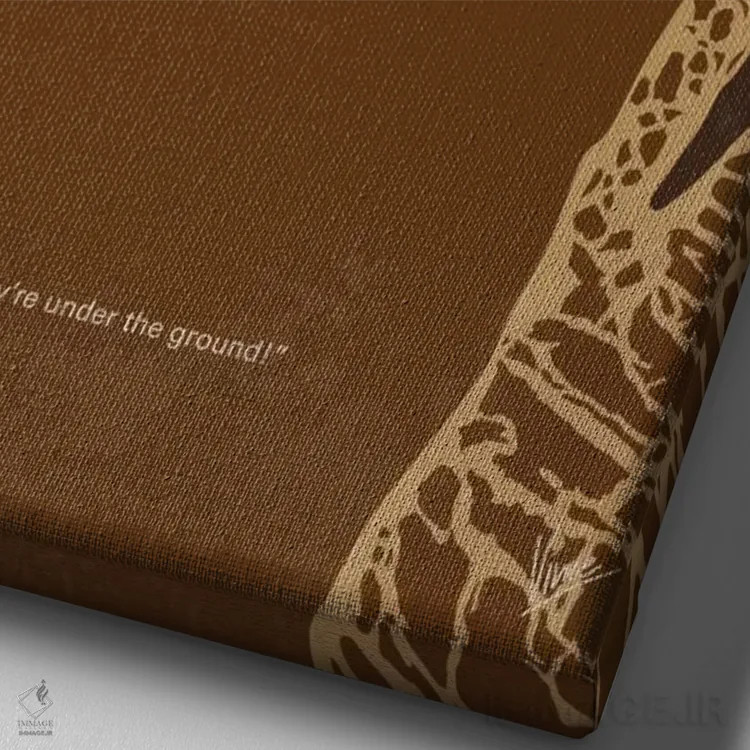 تابلو مینیمال پوستر مینیمال فیلم لرزش ها اثر چانکونگ - نمای نزدیک بافت بوم