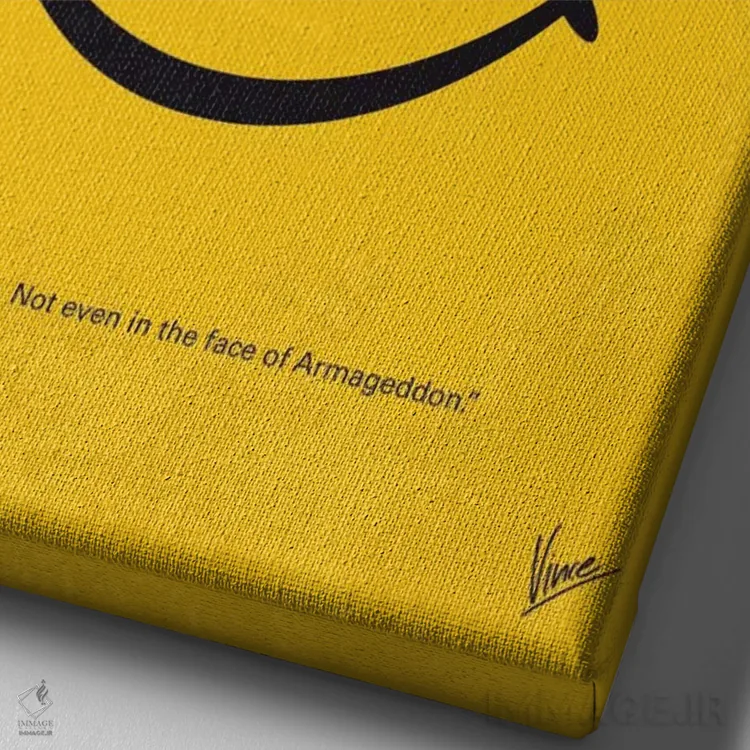 تابلو مینیمال پوستر مینیمال فیلم نگهبانان اثر چانکونگ - نمای نزدیک بافت بوم