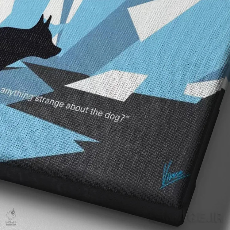 تابلو مینیمال پوستر مینیمال فیلم موجود اثر چانکونگ - نمای نزدیک بافت بوم