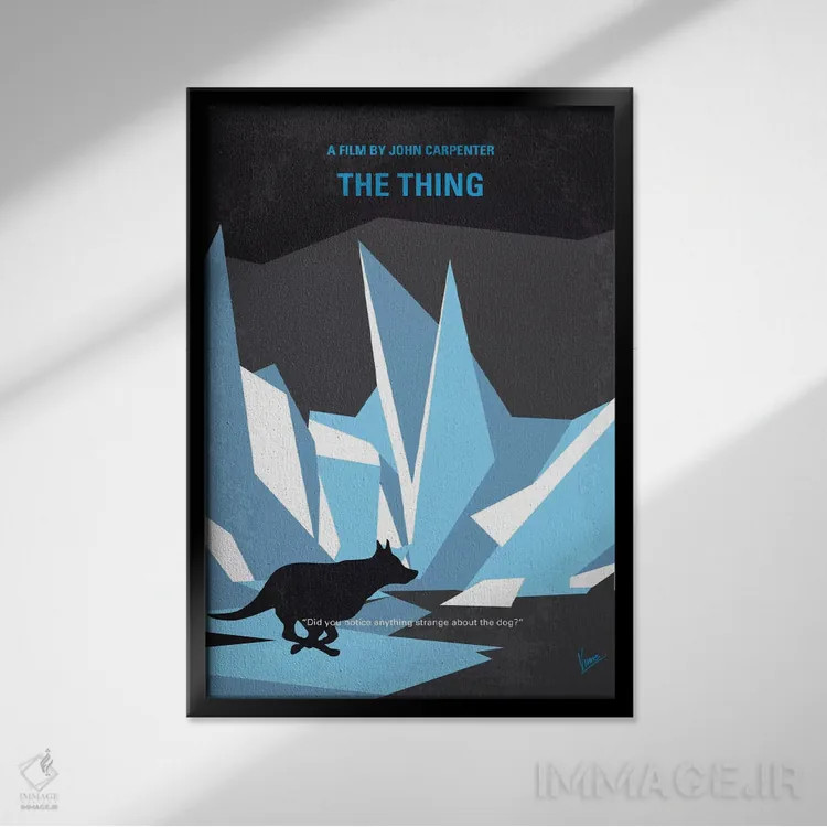 تابلو مینیمال پوستر مینیمال فیلم موجود اثر چانکونگ - نمای قابدار مشکی