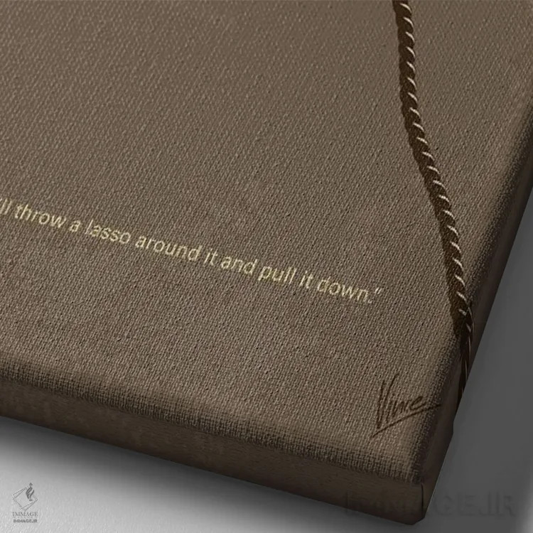 تابلو مینیمال پوستر مینیمال فیلم زندگی شگفت انگیز است اثر چانکونگ - نمای نزدیک بافت بوم