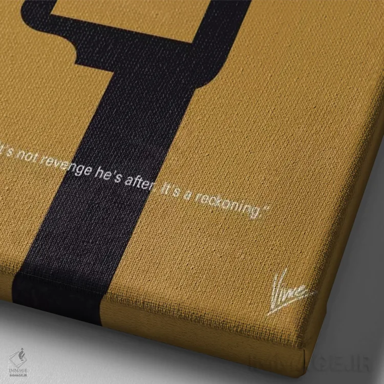 تابلو مینیمال پوستر مینیمال فیلم توم استون اثر چانکونگ - نمای نزدیک بافت بوم