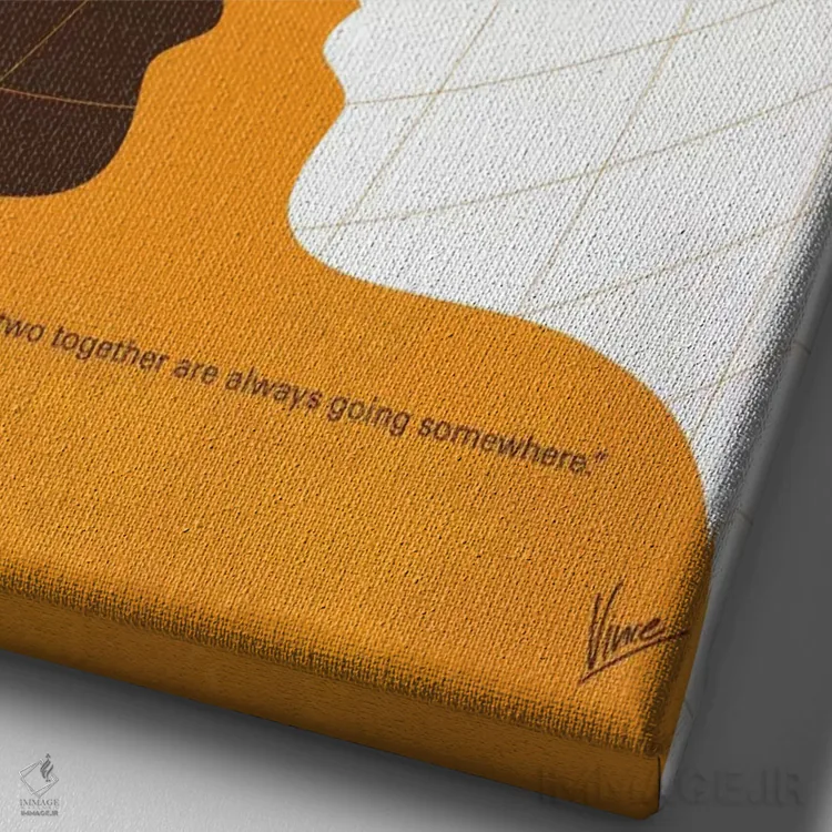 تابلو مینیمال پوستر مینیمال فیلم سرگیجه اثر چانکونگ - نمای نزدیک بافت بوم