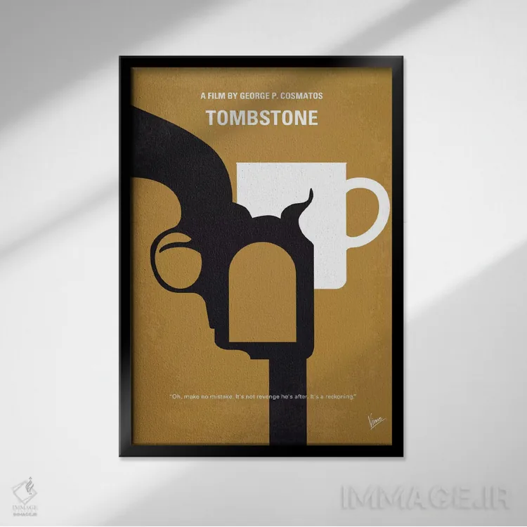 تابلو مینیمال پوستر مینیمال فیلم توم استون اثر چانکونگ - نمای قابدار مشکی