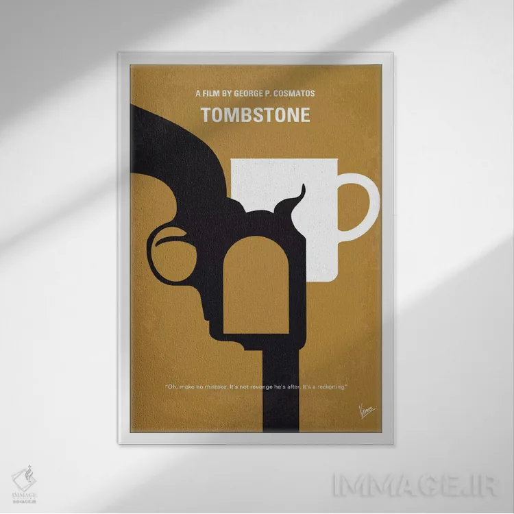 تابلو مینیمال پوستر مینیمال فیلم توم استون اثر چانکونگ - نمای قابدار سفید