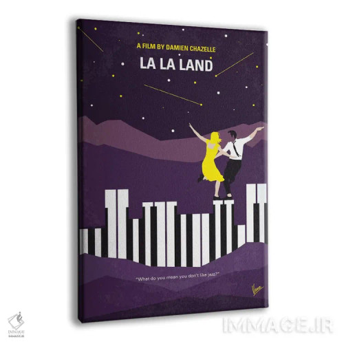 تابلو مینیمال پوستر مینیمال فیلم لا لا لند اثر چانکونگ - نمای پرسپکتیو محصول