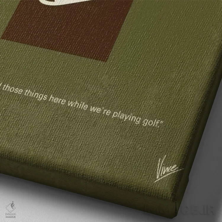 تابلو مینیمال پوستر مینیمال فیلم مش اثر چانکونگ - نمای نزدیک بافت بوم