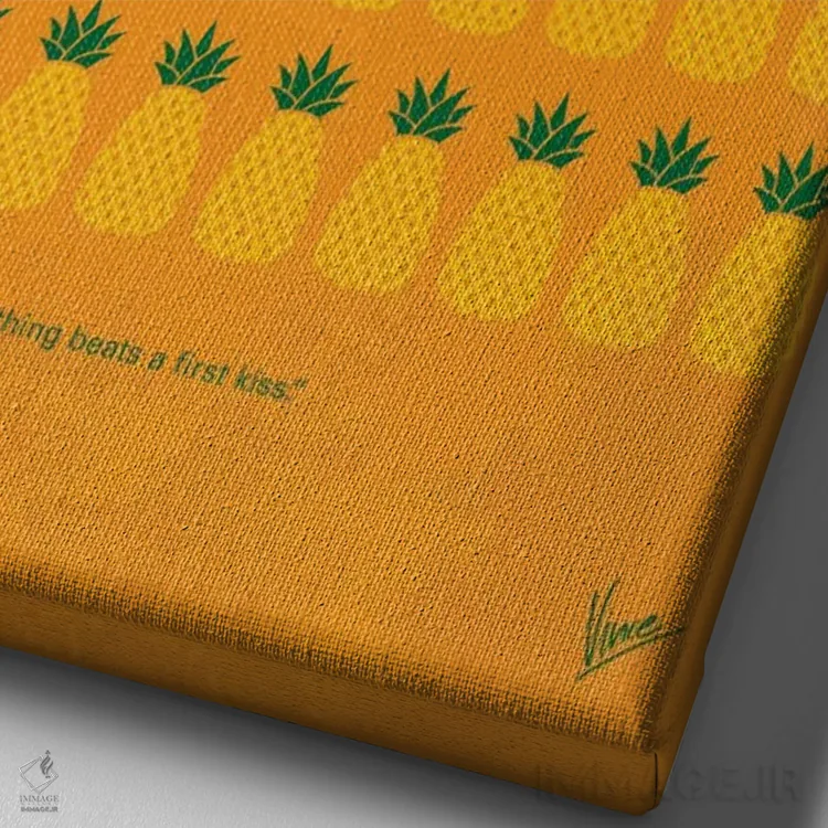 تابلو مینیمال فیلم ۵۰ قرار اول اثر چانکونگ - نمای نزدیک بافت بوم