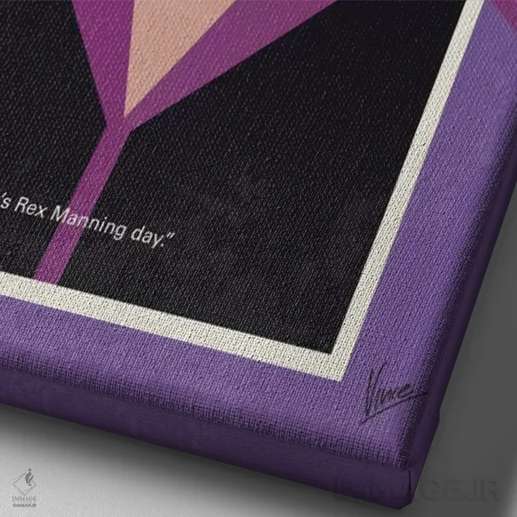 تابلو مینیمال پوستر مینیمال فیلم امپایر رکوردز اثر چانکونگ - نمای نزدیک بافت بوم