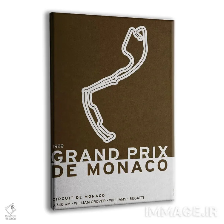تابلو دکوراتیو ۱۹۲۹ گراند پری موناکو اثر چانکونگ - نمای پرسپکتیو محصول