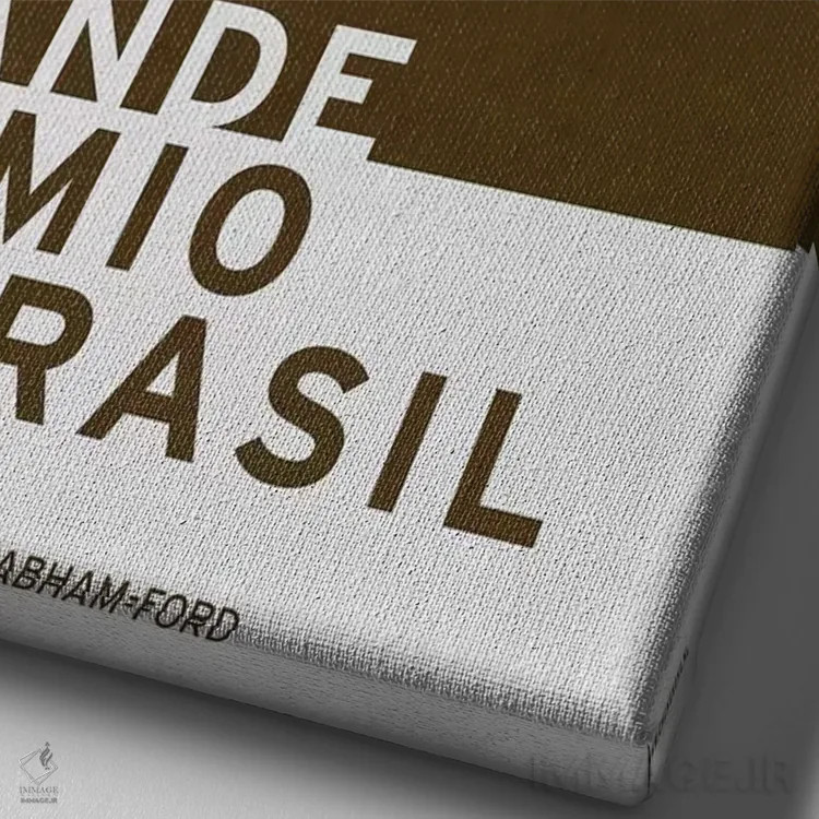 تابلو دکوراتیو ۱۹۷۳ گراند پریمو برزیل اثر چانکونگ - نمای نزدیک بافت بوم