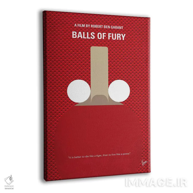 تابلو مینیمال پوستر مینیمال فیلم توپ های خشم اثر چانکونگ - نمای پرسپکتیو محصول