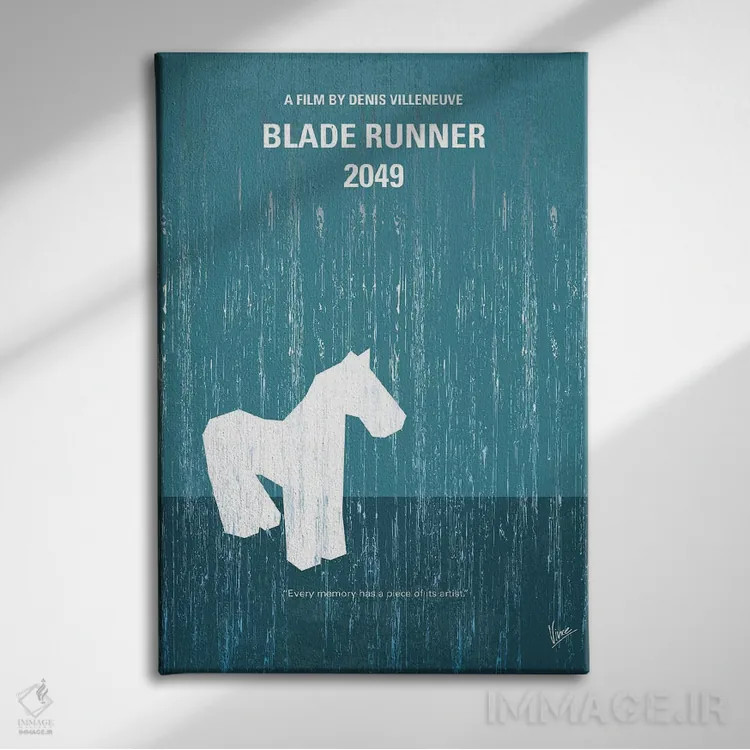 تابلو مینیمال پوستر مینیمال فیلم بلید رانر ۲۰۴۹ اثر چانکونگ - نمای روبهرو روی دیوار