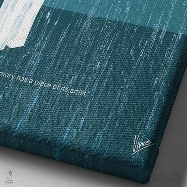 تابلو مینیمال پوستر مینیمال فیلم بلید رانر ۲۰۴۹ اثر چانکونگ - نمای نزدیک بافت بوم