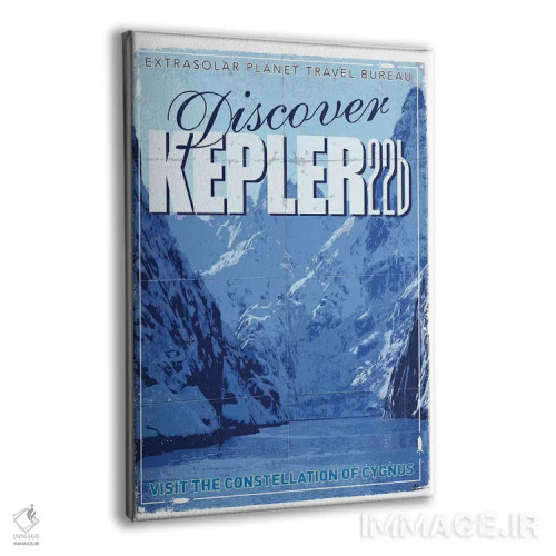 تابلو دکوراتیو پوستر سفر به سیاره فراخورشیدی II: کپلر-۲۲بی اثر چانکونگ - نمای پرسپکتیو محصول