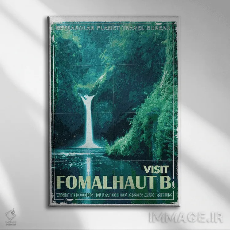 تابلو دکوراتیو پوستر سفر به سیاره فراخورشیدی IV: فومالهوت بی اثر چانکونگ - نمای روبهرو روی دیوار