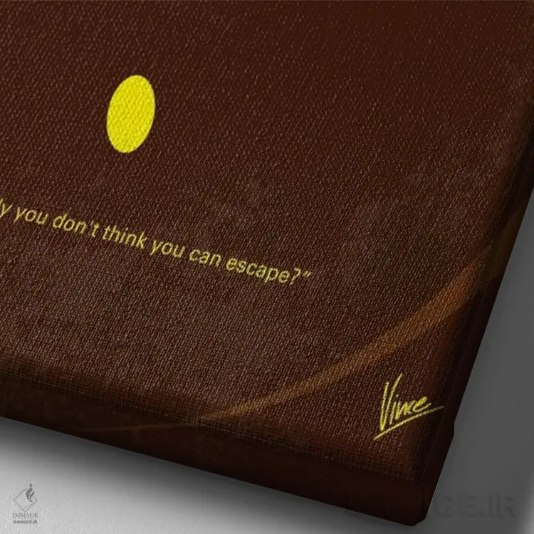 تابلو مینیمال پوستر مینیمال فیلم مهاجمان صندوق گمشده اثر چانکونگ - نمای نزدیک بافت بوم