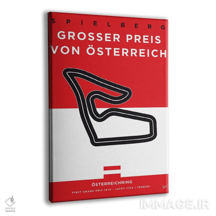 تابلو دکوراتیو پوستر مینیمال پیست استریش رینگ اثر چانکونگ - نمای پرسپکتیو محصول