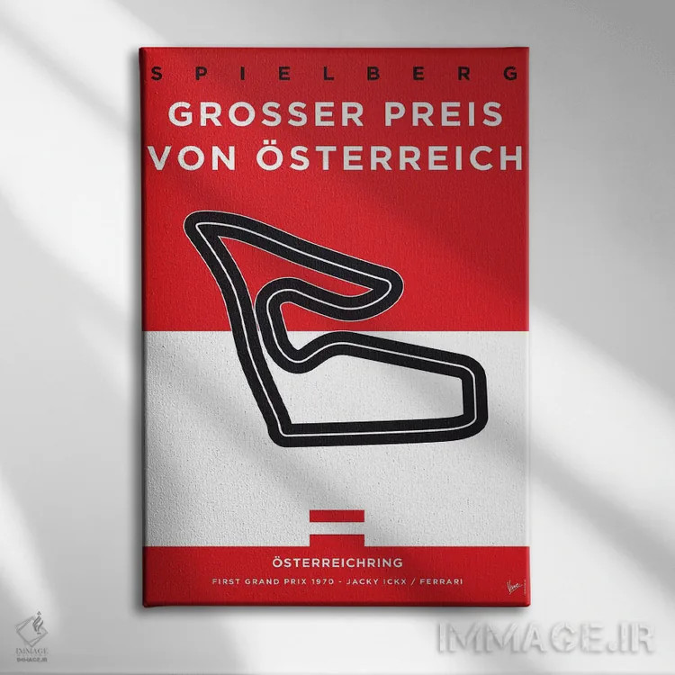 تابلو دکوراتیو پوستر مینیمال پیست استریش رینگ اثر چانکونگ - نمای روبهرو روی دیوار