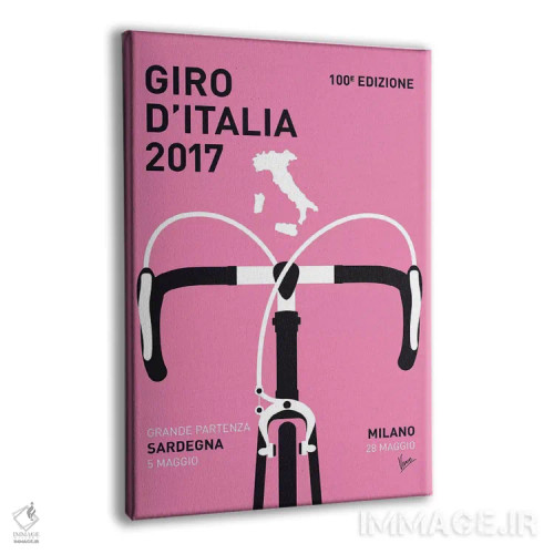 تابلو دکوراتیو پوستر مینیمال جیرو دیتالیا ۲۰۱۷ اثر چانکونگ - نمای پرسپکتیو محصول