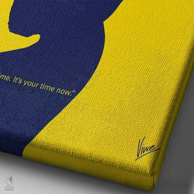 تابلو مینیمال پوستر مینیمال فیلم فاکس کچر اثر چانکونگ - نمای نزدیک بافت بوم