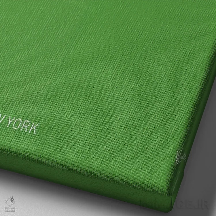 تابلو دکوراتیو پوستر مینیمال اوپن آمریکا ۲۰۱۷ اثر چانکونگ - نمای نزدیک بافت بوم