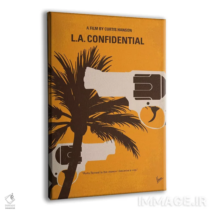 تابلو مینیمال پوستر مینیمال فیلم محرمانه لس آنجلس اثر چانکونگ - نمای پرسپکتیو محصول