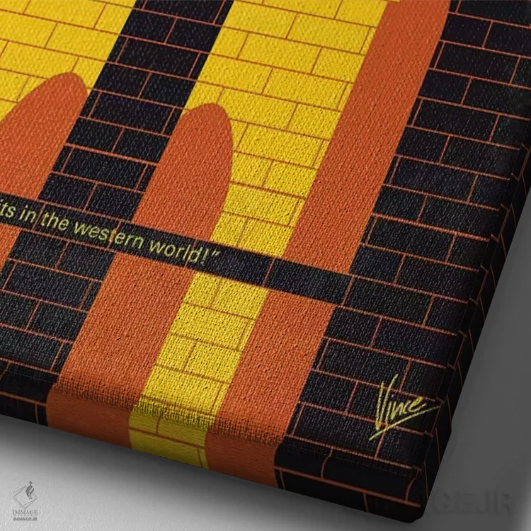 تابلو مینیمال پوستر مینیمال فیلم آخرین خروجی به بروکلین اثر چانکونگ - نمای نزدیک بافت بوم