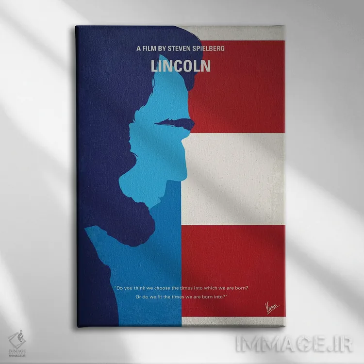 تابلو مینیمال پوستر مینیمال فیلم لینکلن اثر چانکونگ - نمای روبهرو روی دیوار