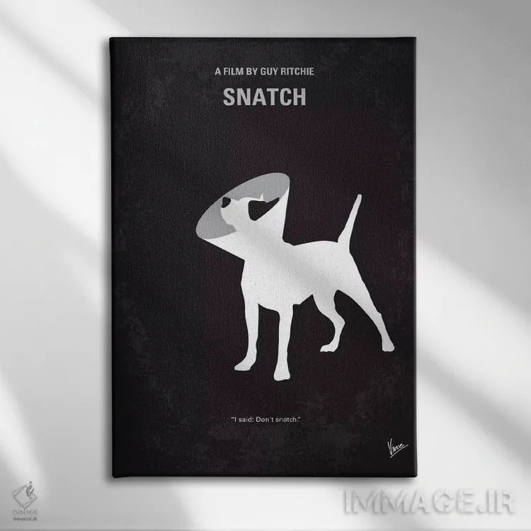 تابلو مینیمال پوستر مینیمال فیلم قاپ زنی اثر چانکونگ - نمای روبهرو روی دیوار