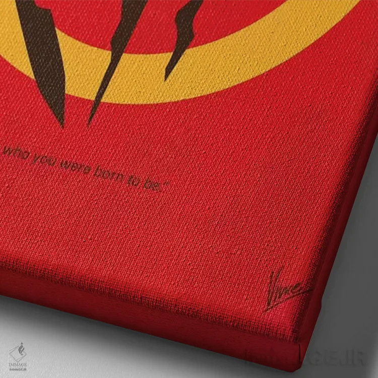 تابلو مینیمال پوستر مینیمال ارباب حلقه ها ۳ اثر چانکونگ - نمای نزدیک بافت بوم