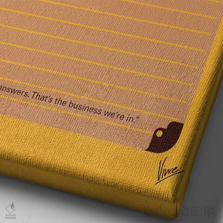 تابلو مینیمال پوستر مینیمال فیلم رونین اثر چانکونگ - نمای نزدیک بافت بوم