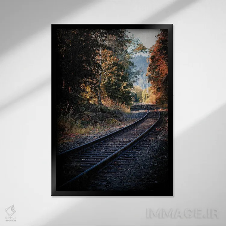 تابلو دکوراتیو پایان خط اثر کت کریگن - نمای قابدار مشکی