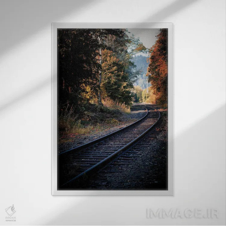 تابلو دکوراتیو پایان خط اثر کت کریگن - نمای قابدار سفید