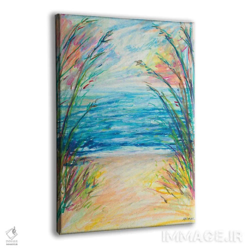 تابلو دکوراتیو مسیر به سوی آب اثر آن مری کولیک - نمای پرسپکتیو محصول