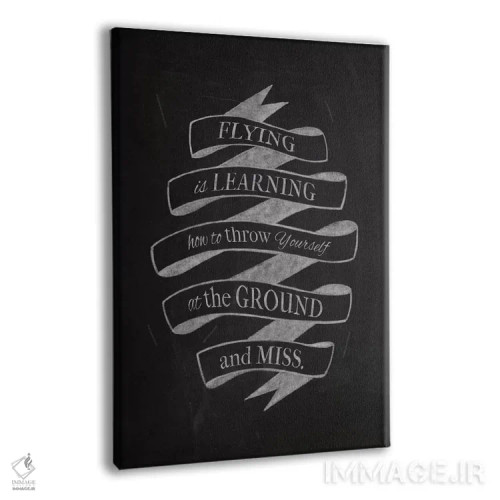 تابلو دکوراتیو پرواز کردن یعنی آموختن اثر فایو بای فایو کالکتیو - نمای پرسپکتیو محصول