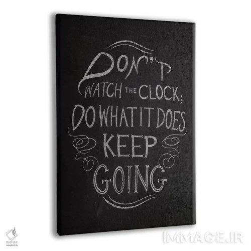 تابلو دکوراتیو به ساعت نگاه نکن اثر فایو بای فایو کالکتیو - نمای پرسپکتیو محصول