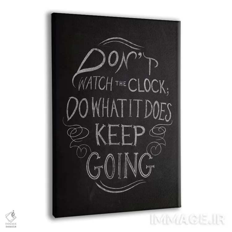 تابلو دکوراتیو به ساعت نگاه نکن اثر فایو بای فایو کالکتیو - نمای پرسپکتیو محصول