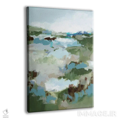 تابلو انتزاعی راه دراز به خانه I اثر کریستینا لانگ - نمای پرسپکتیو محصول