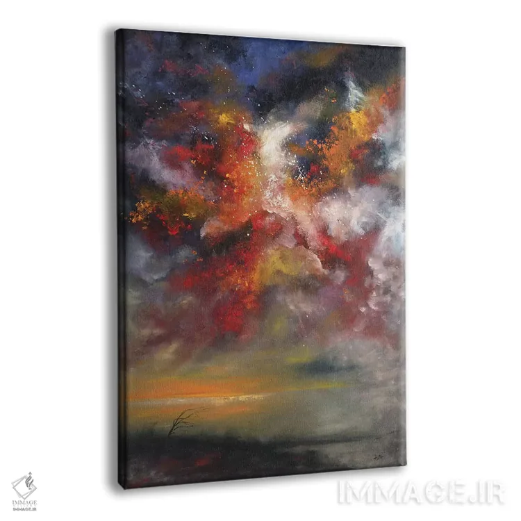 تابلو انتزاعی یادبود اثر کریستوفر لیتر - نمای پرسپکتیو محصول