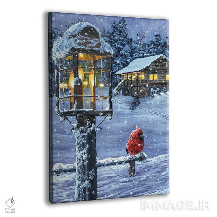 تابلو دکوراتیو گرمای زمستان اثر کریستوفر لیتر - نمای پرسپکتیو محصول