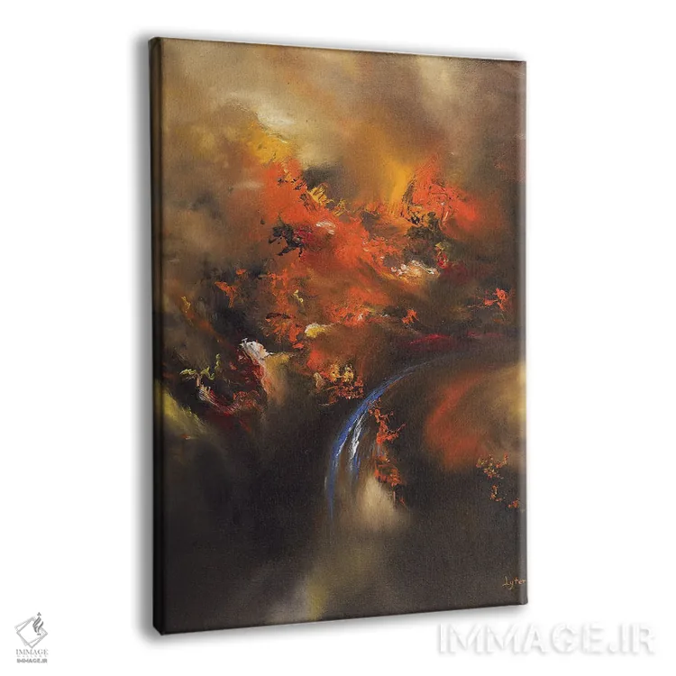 تابلو انتزاعی پایان اثر کریستوفر لیتر - نمای پرسپکتیو محصول