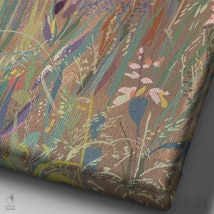 تابلو دکوراتیو واحه ۲ اثر کلر ویلسون - نمای نزدیک بافت بوم