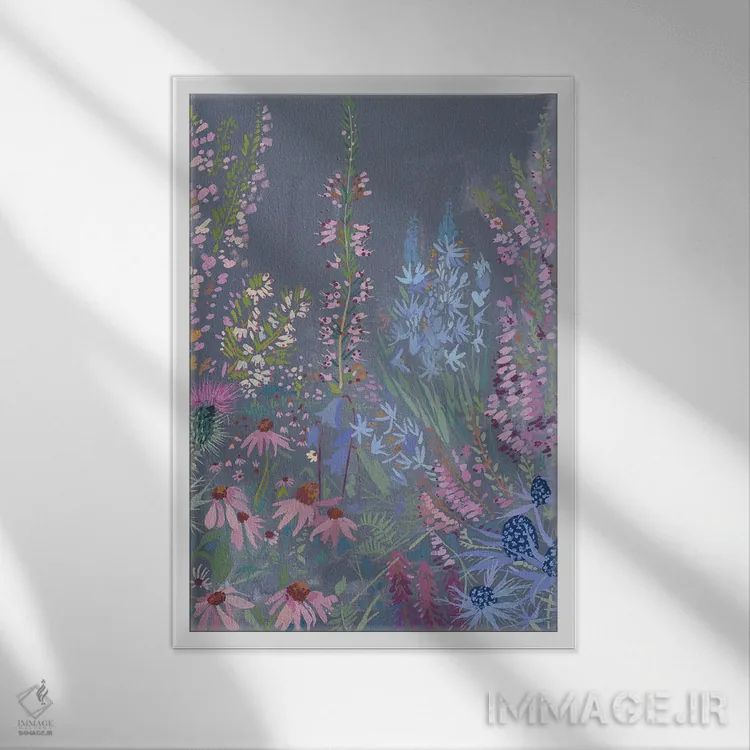 تابلو دکوراتیو واحه ۴ اثر کلر ویلسون - نمای قابدار سفید