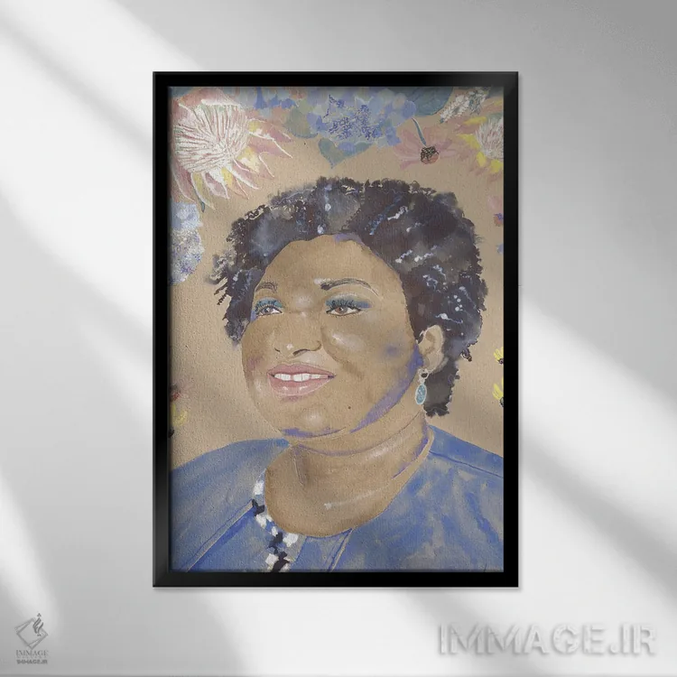 تابلو دکوراتیو استیسی اثر کلر ویلسون - نمای قابدار مشکی